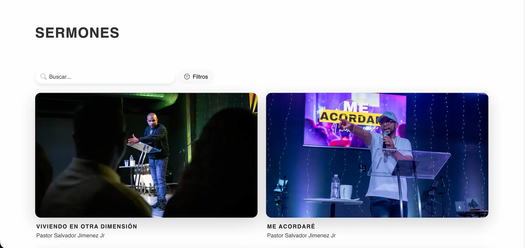 Casa del Rey Church sermon library page