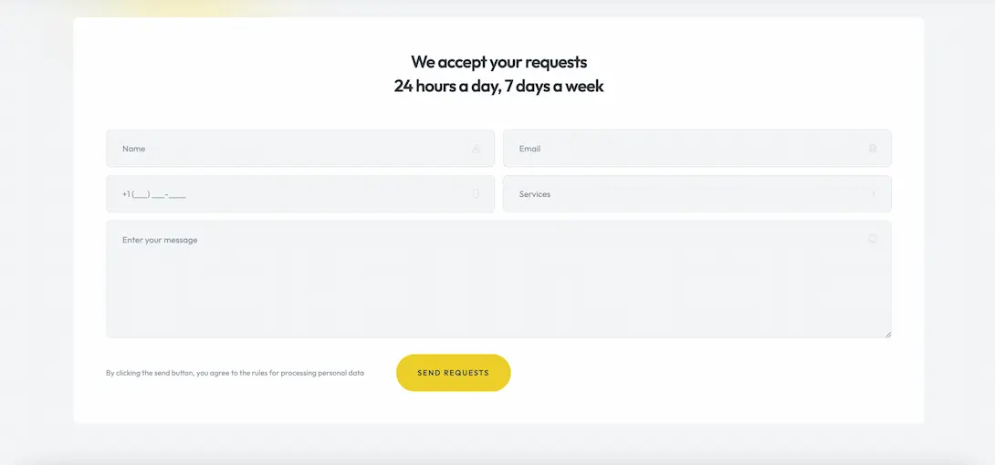 TrueShine Cleaning homepage hero section