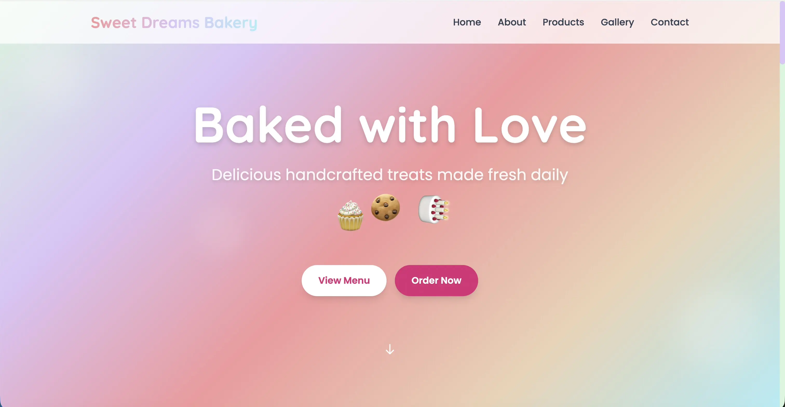 Diseño de ejemplo para panadería y repostería